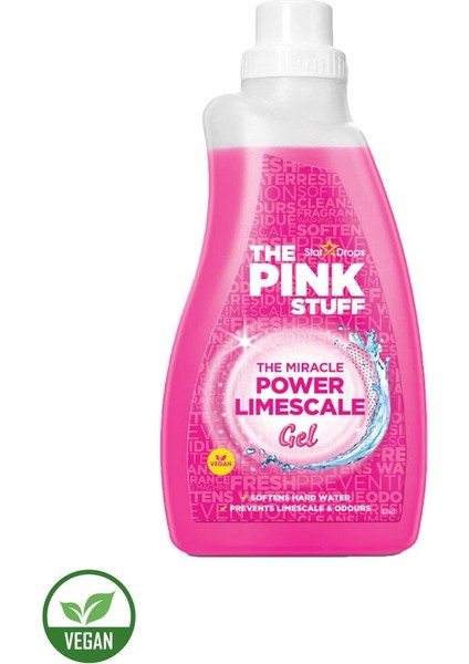 The Pink Stuff Mucizevi Çamaşır Makinesi Temizleyici Kir Koku ve Kireç Önleyici Vegan Jel 1000 ml