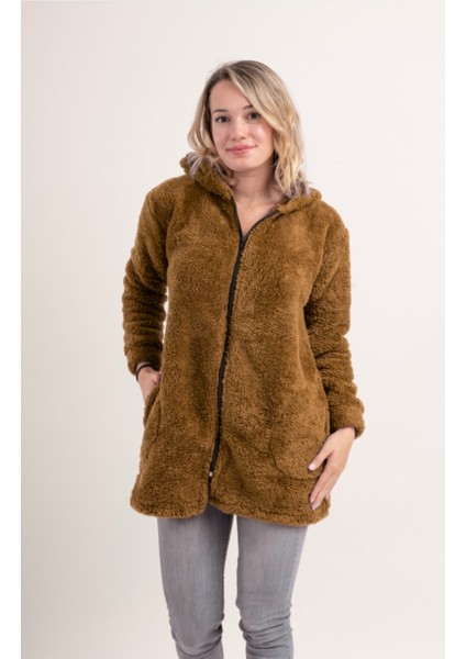 Uzun Tunik Welsoft Peluş Ceket