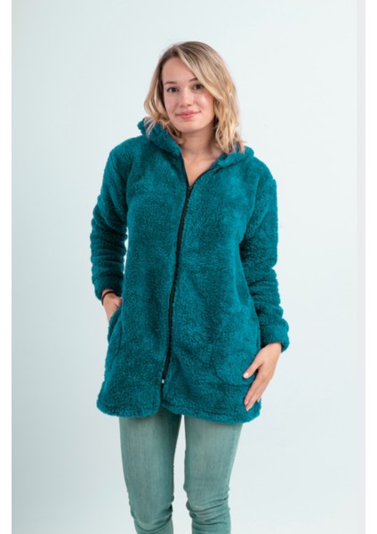 Uzun Tunik Welsoft Peluş Ceket