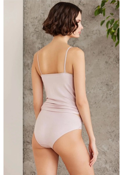 Penye Atlet Külot Kadın Iç Çamaşırı Takımı 355 - Pudra fiyatları
