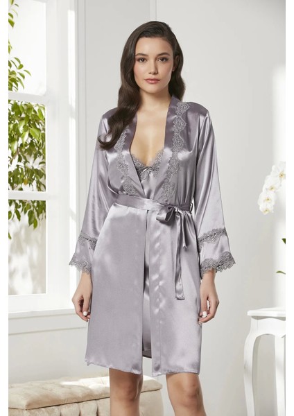 6'lı Saten Gecelik Sabahlık Takım Çeyiz Seti 6965 - Royal fiyatları