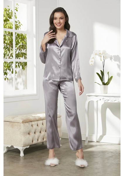 6'lı Saten Gecelik Sabahlık Takım Çeyiz Seti 6965 - Royal indirimleri