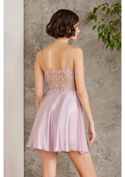 6'lı Saten Gecelik Sabahlık Takım Çeyiz Seti 6005 - Rose indirimleri