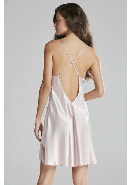 6'lı Saten Gecelik Sabahlık Takım Çeyiz Seti 6015 - Pudra fırsatları