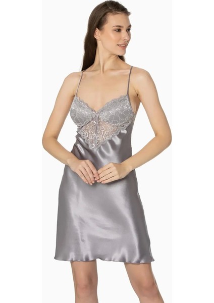 Saten Dantelli Gecelik ve Sabahlık Takımı 4300 - Royal fiyatları