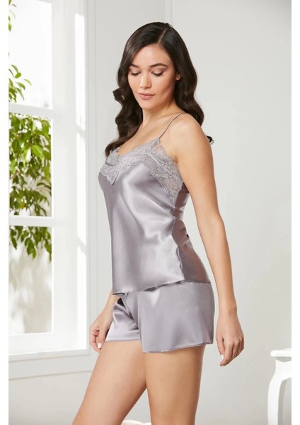 3'lü Saten Gecelik ve Şifon Sabahlık Takımı 2475 - Royal fırsatları