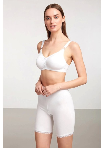 Basic Dantel Detaylı Paçalı Külot - Beyaz fiyatları