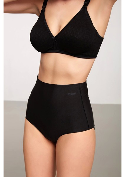 Rosalinda Ultra Hafif Yüksel Bel Külot - Siyah
