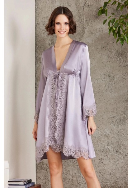 Saten Dörtlü Gelin Çeyiz Seti 7045 - Royal