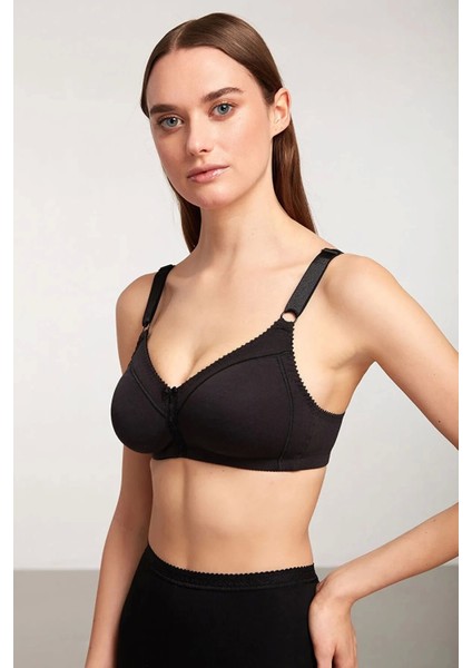 Carol Pamuklu Balensiz Sütyen - Siyah