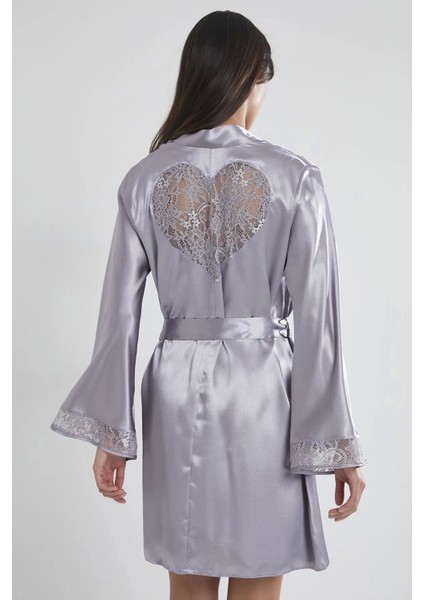 Saten Dantelli Gecelik ve Sabahlık Takımı 4090 - Royal fırsatları