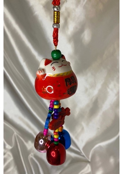 Maneki Neko Feng Shui Bereket Şans Mutluluk Çağıran Şans Kedi Seramik