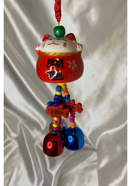Maneki Neko Feng Shui Bereket Şans Mutluluk Çağıran Şans Kedi Seramik