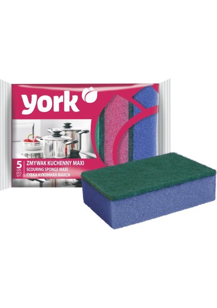 York Maxi Bulaşık Süngeri 5 Adet 030040