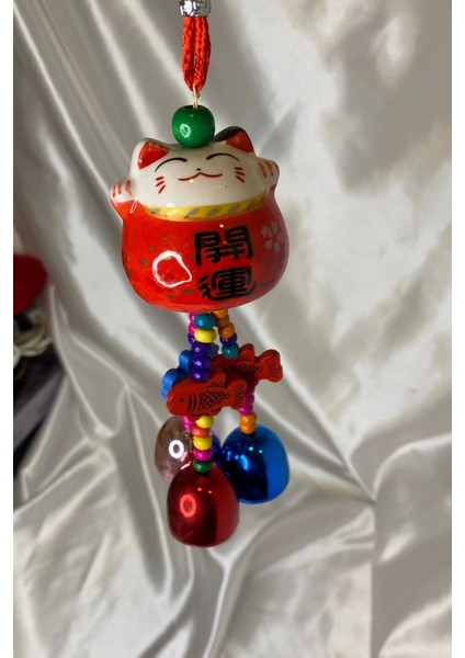 Maneki Neko Feng Shui Bereket Şans Mutluluk Çağıran Şans Kedi Seramik