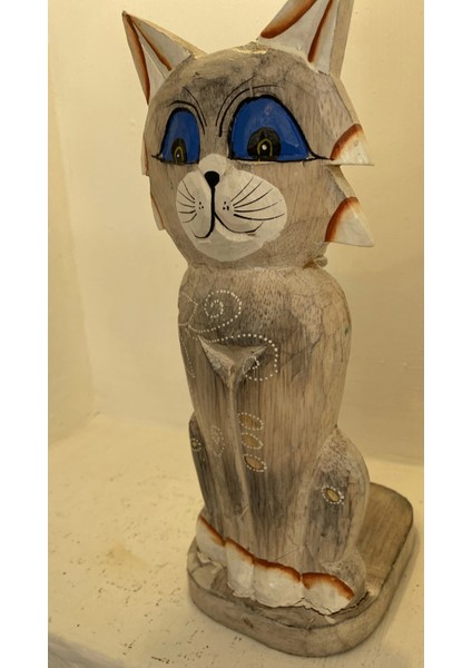 Kağıt Havluluk Ahşap Kedi Figürlü fiyatları