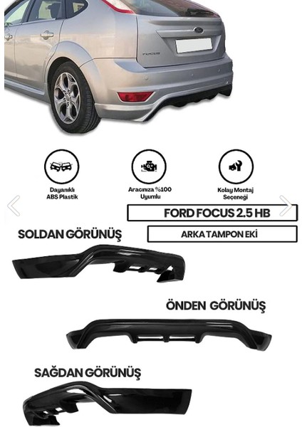 Ford Focus 2,5 Arka Tampon Eki Boyasız Plastik