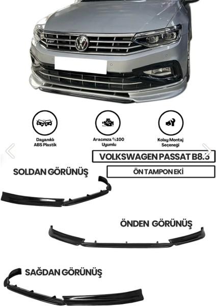Volkswagen Passat B 8,5 Ön Tampon Eki Plastik Boyasız
