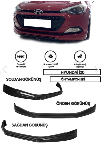 Hyundai I20 Ön Tampon Eki Boyasız Plastik