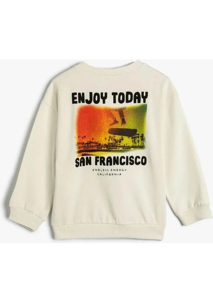 Erkek Bebek Sweatshirt Ekru 4WMB10408TK