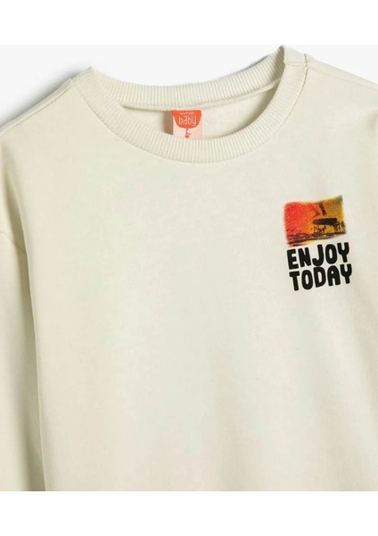 Erkek Bebek Sweatshirt Ekru 4WMB10408TK