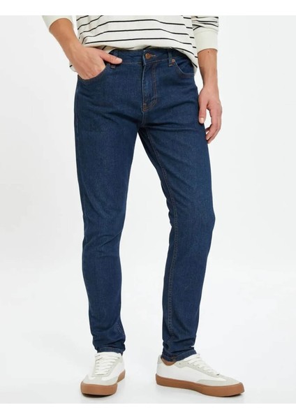 Erkek Jean Pantolon Koyu Indigo - Michael Jean 4WAM40250ND fiyatları
