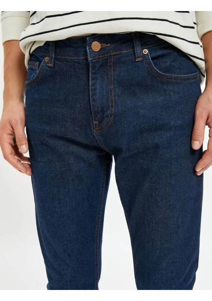 Erkek Jean Pantolon Koyu Indigo - Michael Jean 4WAM40250ND fırsatları