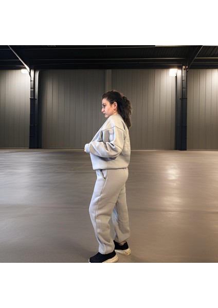 Unisex Üç Iplik Şardonlu Sweatshirt Eşofman Takımı indirimleri