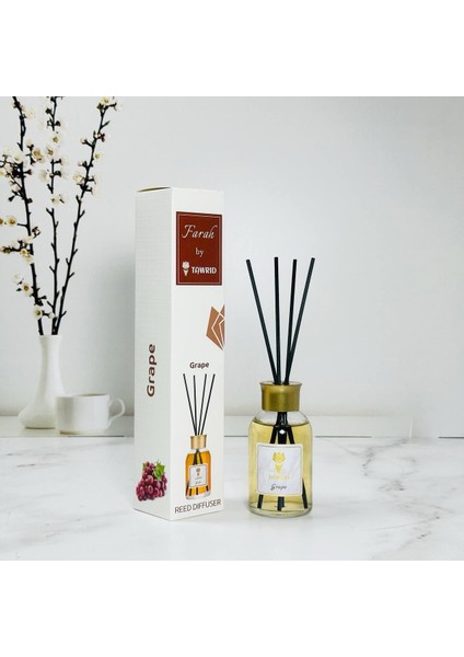 Farah(Üzüm) Yuvarlak Bambu Çubuklu Oda Kokusu 100ML