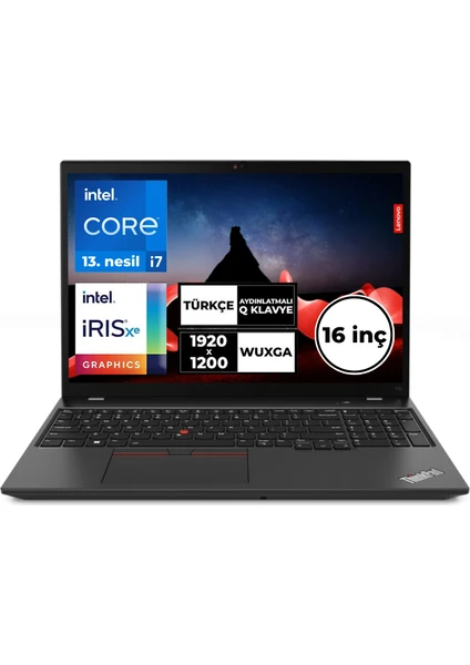 Thinkpad T16 Gen 2 I7-1355U 16 GB 1 Tbssd 16" Wuxga Windows 10 Pro 21HJS45TQ3 BT52