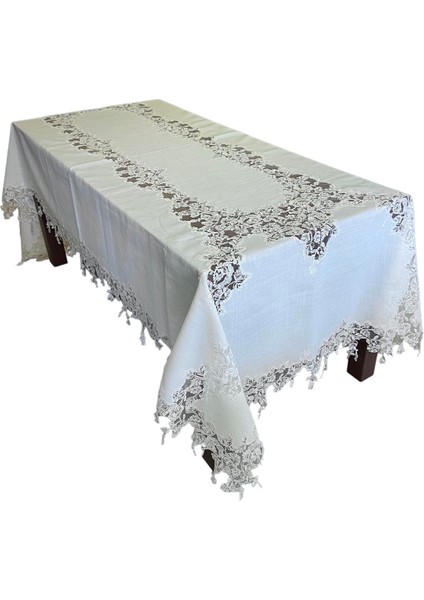 Vph Güpürlü Masa Örtüsü Krem 165*185 cm