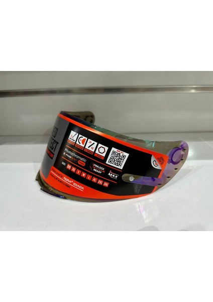Kask Camı (Vizör) mt V-14 Iridyum (Blade-2 Targo-Revenge-2) Uyumlu