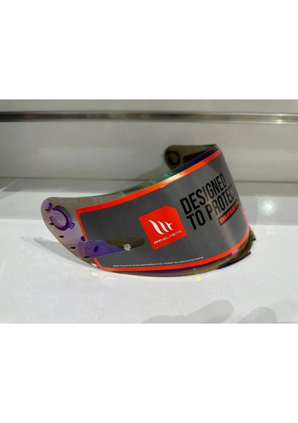 Kask Camı (Vizör) mt V-14 Iridyum (Blade-2 Targo-Revenge-2) Uyumlu