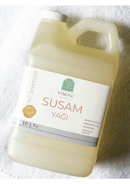 Vımal Soğuk Sıkım Susam Yağı 10 Litre %100 Saf