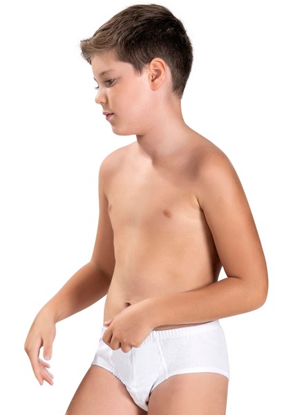 Erkek Çocuk Beyaz Pamuklu 3 Lü Slip Külot 753 fiyatları