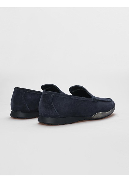 Hakiki Deri Lacivert Süet Erkek Günlük Ayakkabı modelleri