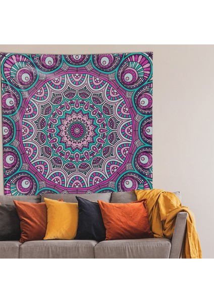 Purple Mandala - Mor Mandala Duvar Örtüsü