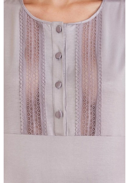 Dantelli Penye 3'lü Kadın Pijama Takımı 2800 - Royal modelleri