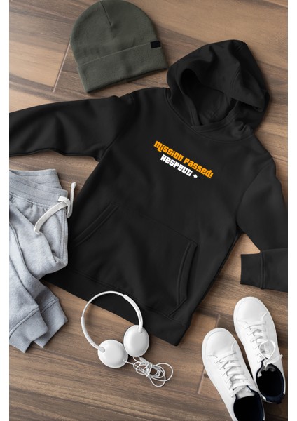 Gta Mission Passed Baskılı Unisex Sweatshirt 3 Iplik Yüksek Kaliteli