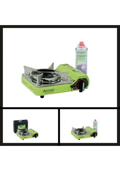 Uyguna-Yakala CK-506 Yeşil Tekli Çantalı Mini Portatif Ocak ORCAMP-YKT.171 fiyatları