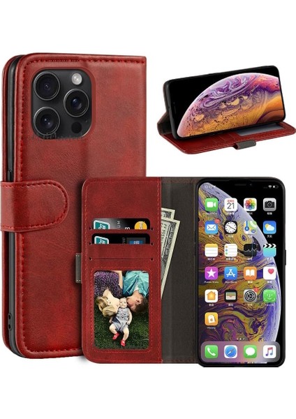 Apple iPhone 13 Pro Max Kılıf Tam Kaplar Deri Dokulu
