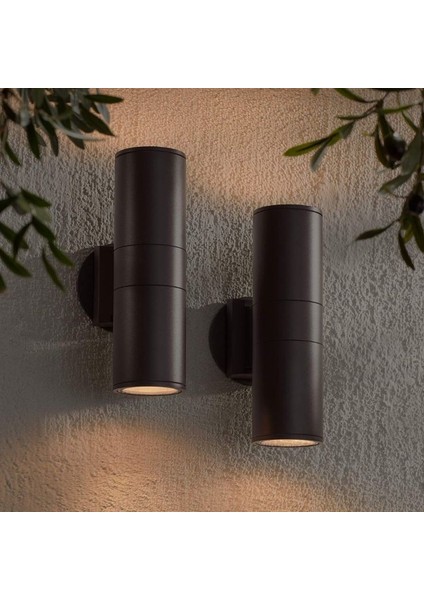 Modern Tasarım Çift Yönlü Iç ve Dış Mekan Aplik, Bahçe, Balkon, Kamelya Teras Aplik (Ampuller Hariç)