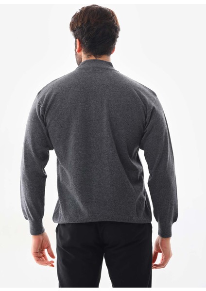 Ersin Triko Erkek Yarım Balıkçı Yaka Yün Kazak 4115 Füme modelleri