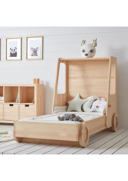Arabalı Yatak Montessori Yatak Çocuk ve Bebek Odası Karyola Beşik