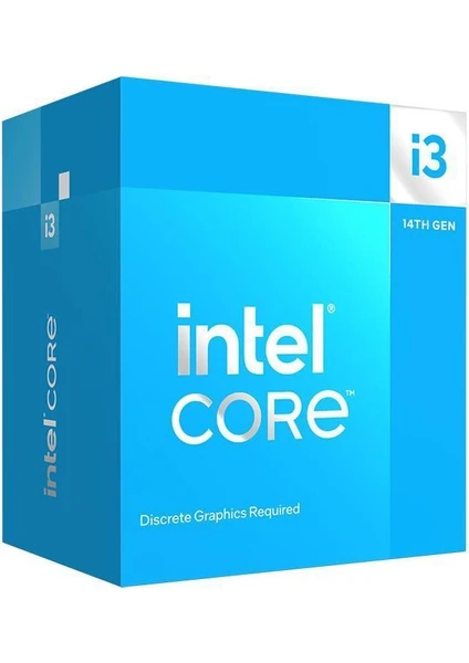 Core i3 14100F 3,5 GHz 12 MB Cache 1700 Pin İşlemci