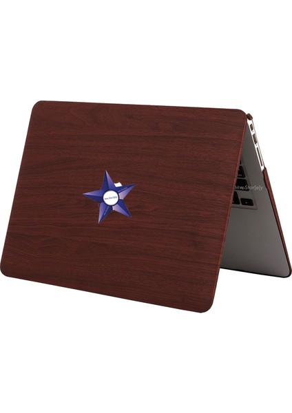 Macbook Pro Kılıf 13inç M1-M2 A1706-08 A1989 A2159 A2251 A2289 A2338 ile Uyumlu Wood01 fırsatları