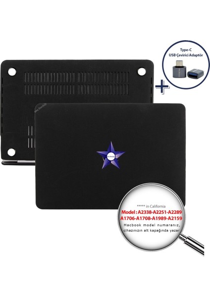Macbook Pro Kılıf 13inç M1-M2 A1706-08 A1989 A2159 A2251 A2289 A2338 ile Uyumlu Goat01