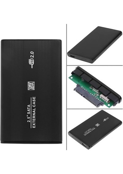 Powermaster PM-34265 Harici 2.5 USB 2.0 Sata Siyah Harddısk Kutusu