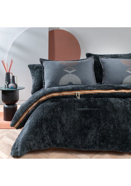 Coverme Elian Tek Kişilik Battaniye Nevresim Takımı - Siyah