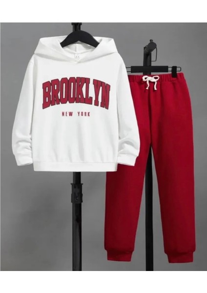 Şardonlu Kışlık Modern Kız Çocuk Eşofman Takımı